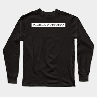 scimmia notturna night monkey Long Sleeve T-Shirt